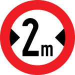 عبور با عرض بیش از دو متر ممنوع