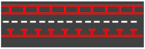 خطوط پارک افقی